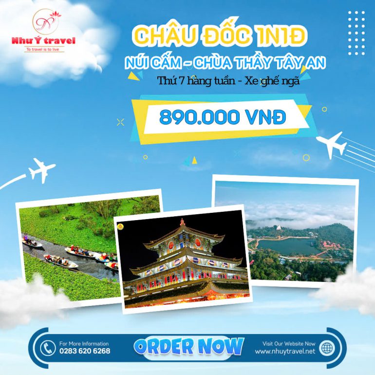 TOUR CHÂU ĐỐC - MIẾU BÀ CHÚA XỨ NÚI SAM - 1N1Đ