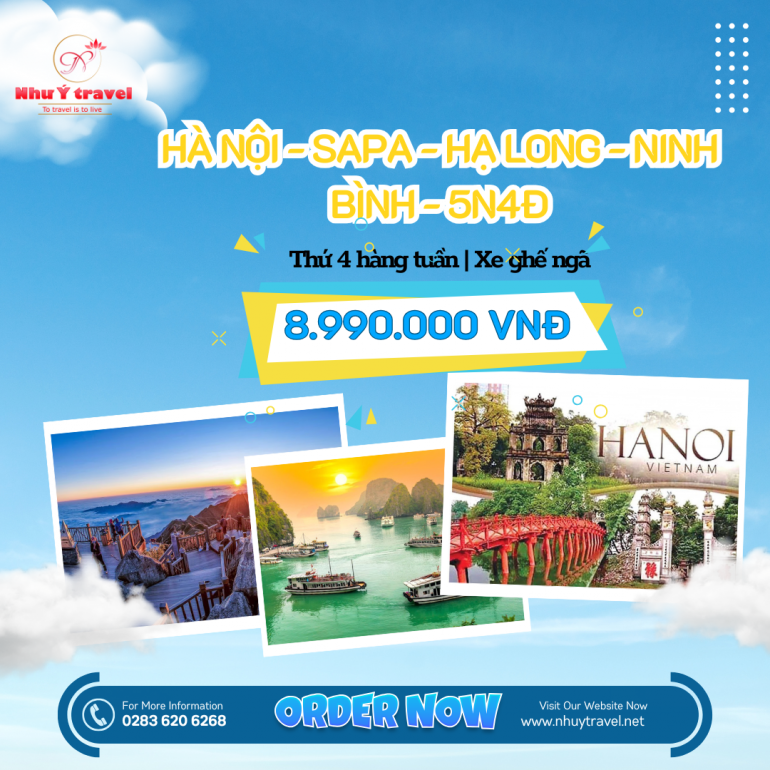 TOUR MIỀN BẮC 2025 - SAPA – HẠ LONG - NINH BÌNH – HÀ NỘI - 5N4Đ