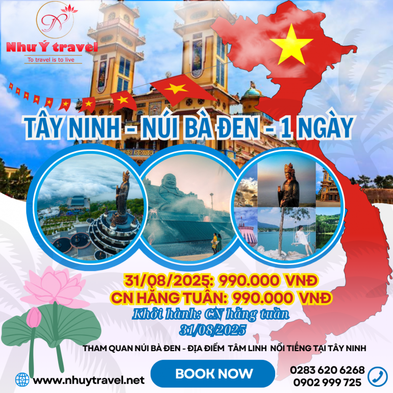 TOUR TÂY NINH - KDL NÚI BÀ ĐEN - 1 NGÀY